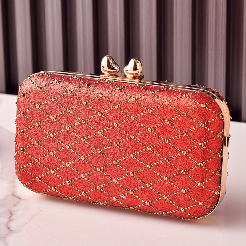 Elegant Hot Pink Glitter Clutc - огляд і ціна Evening Bag Beaded