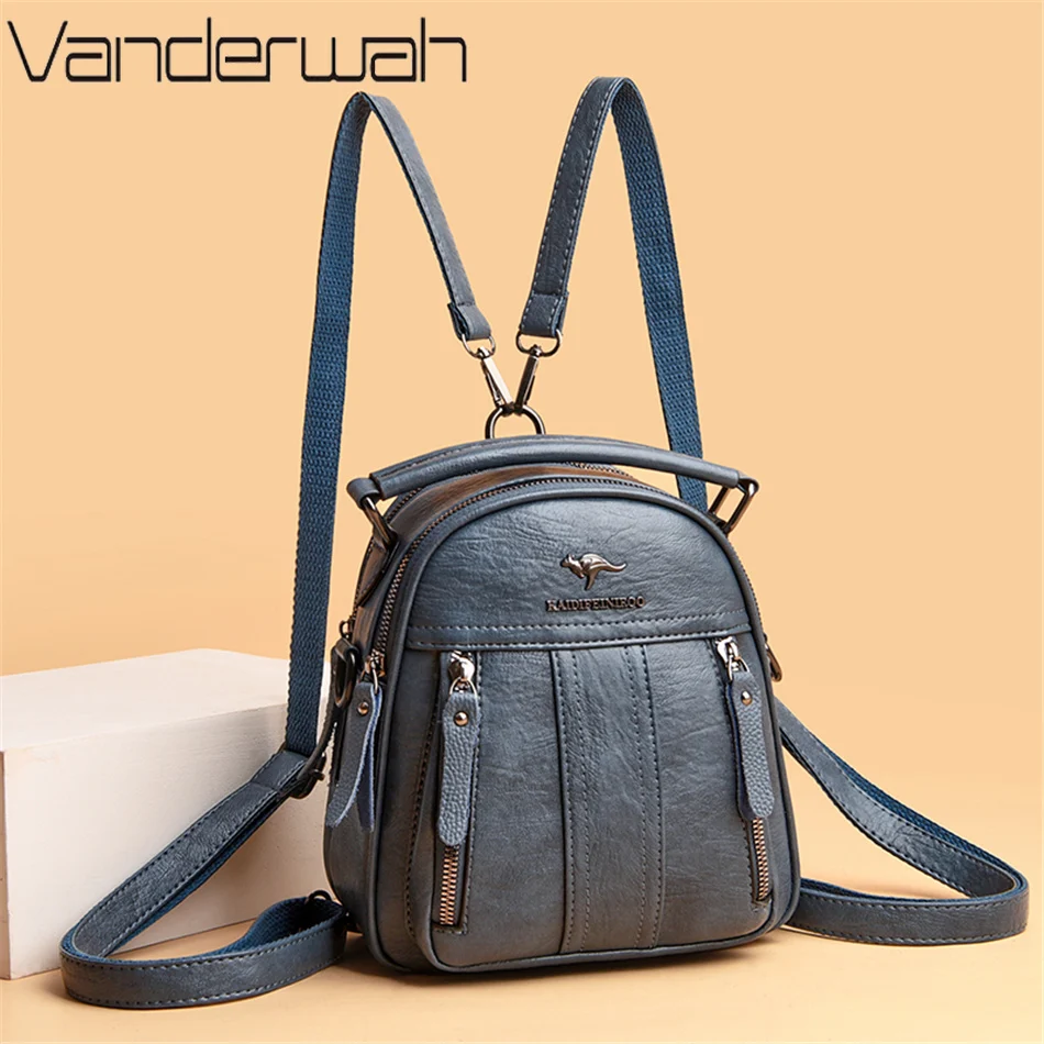 4 In 1 Leather Backpacks Multi - огляд і ціна Women Bags In Sale