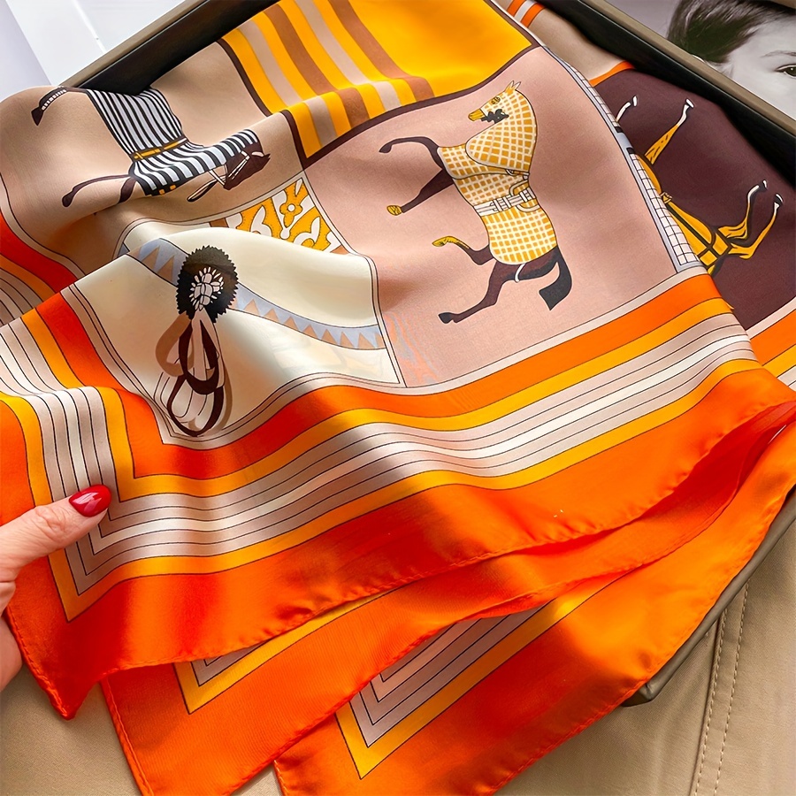 Luxury Horse Pattern Silk Squa - огляд і ціна Women Bags For Office