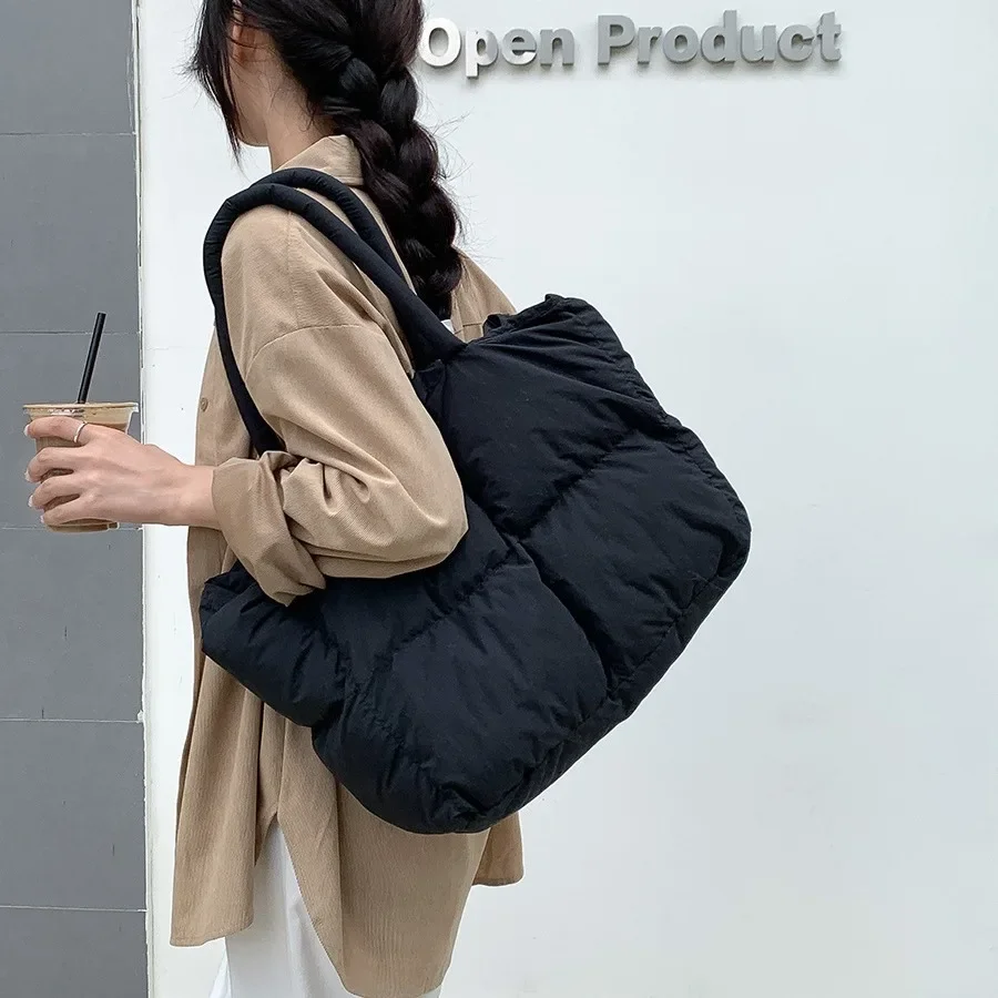 Cotton Padded Tote Large Quilt - огляд і ціна Women Bags Low Price