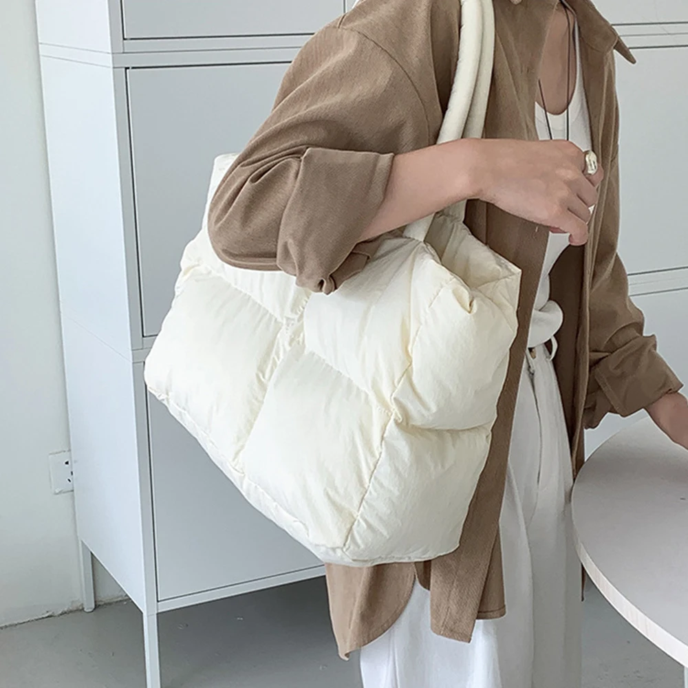 Cotton Padded Tote Large Quilt - огляд і ціна Women Bags Low Price