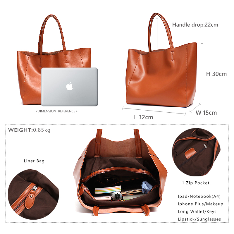 Minimalist Big Tote Bag Women  - огляд і ціна Women Bags Low Price