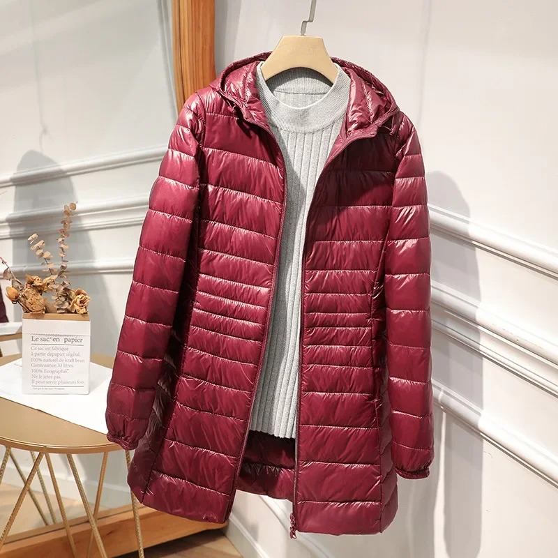 Female Long Down Jacket Light  - огляд і ціна Women Bags For Office