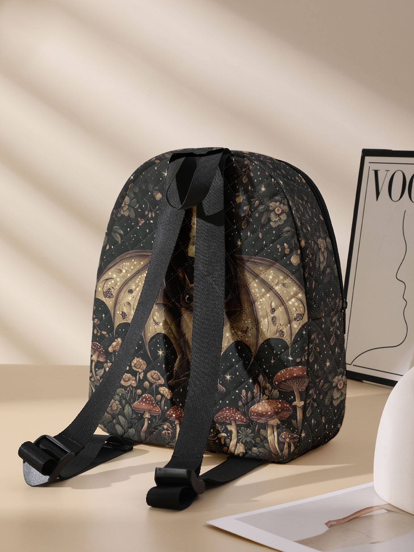 Bat Moon Mushroom Floral Print - огляд і ціна Women'S Bags Going Out
