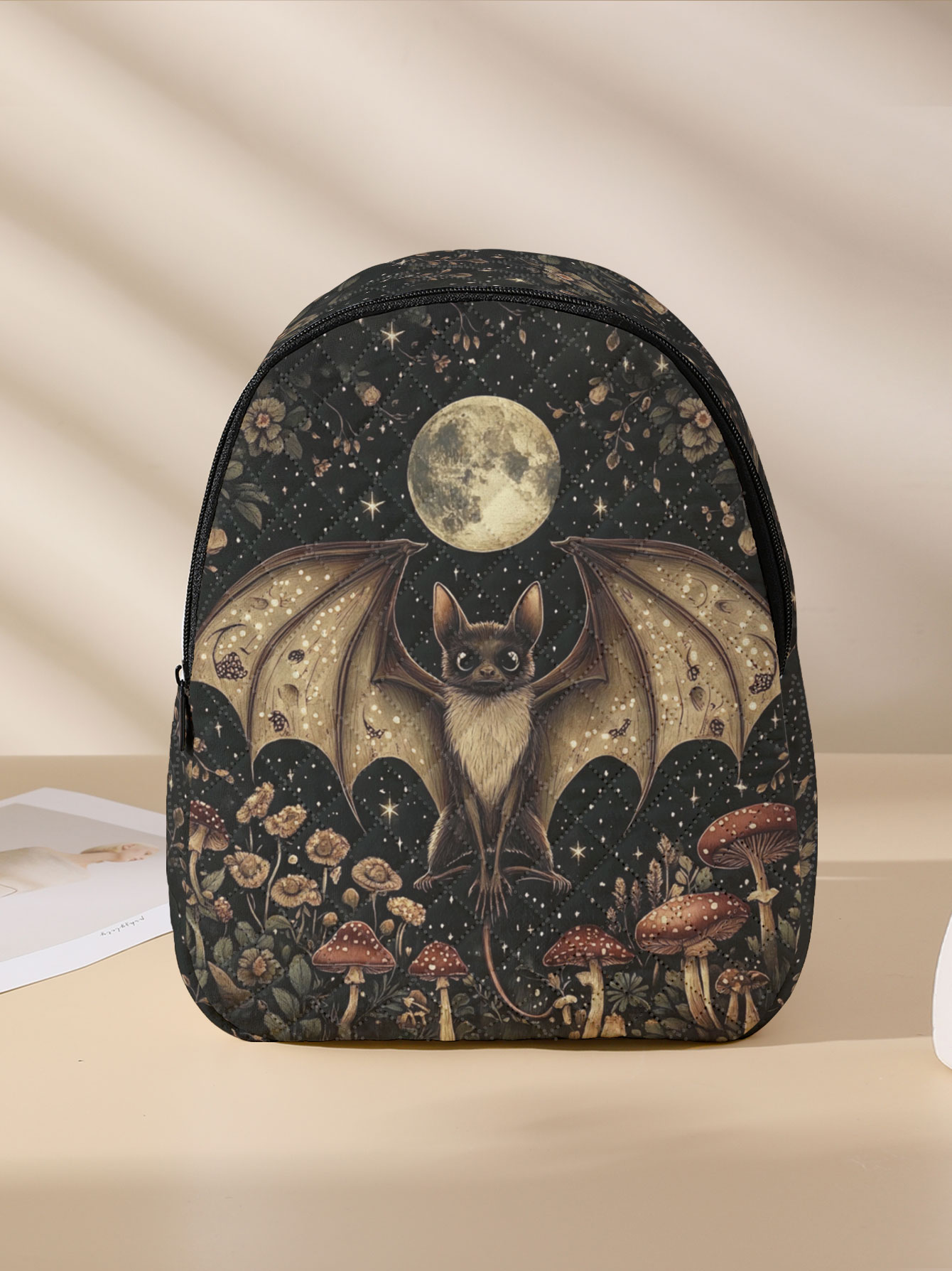 Bat Moon Mushroom Floral Print - огляд і ціна Women'S Bags Going Out