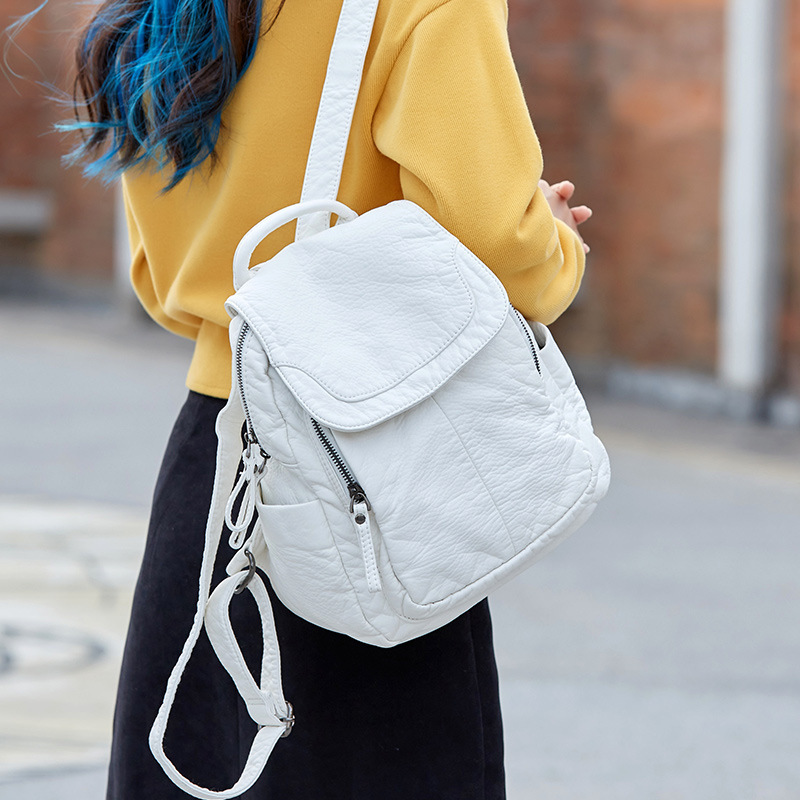 Women's Backpack White Washed  - огляд і ціна Women Bags In Sale
