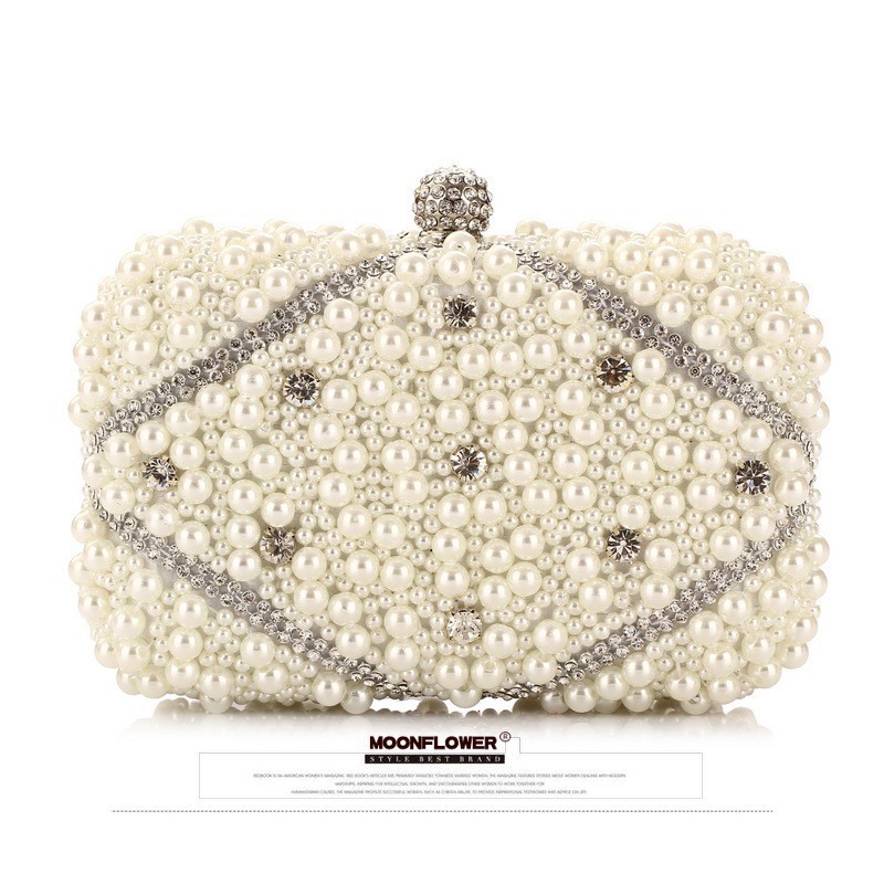 Luxury Crystals Beaded Pearl E - огляд і ціна Evening Bag Beaded