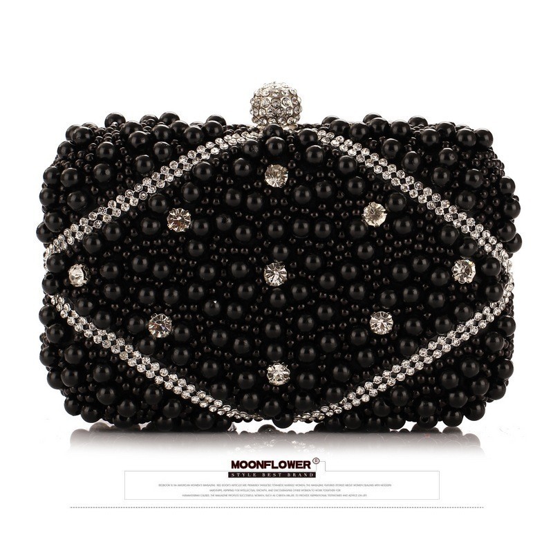 Luxury Crystals Beaded Pearl E - огляд і ціна Evening Bag Beaded