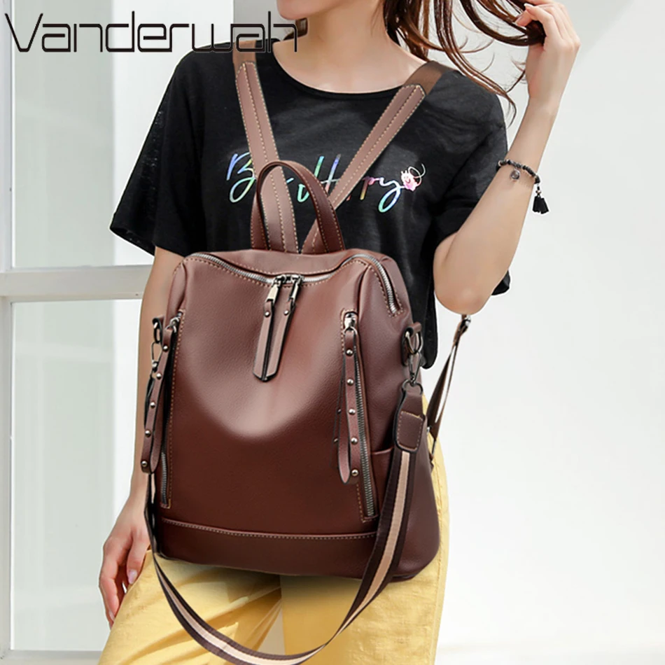 Brand Luxury Backpacks Soft Le - огляд і ціна Women'S Bags Going Out