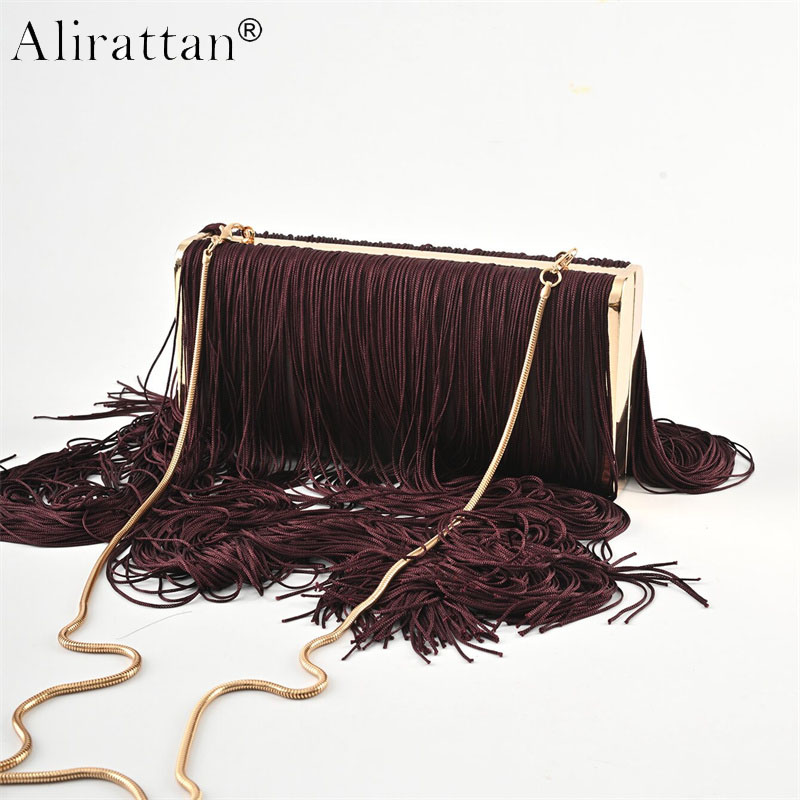New Long Tassel Handmade Eveni - огляд і ціна Evening Bag Beaded