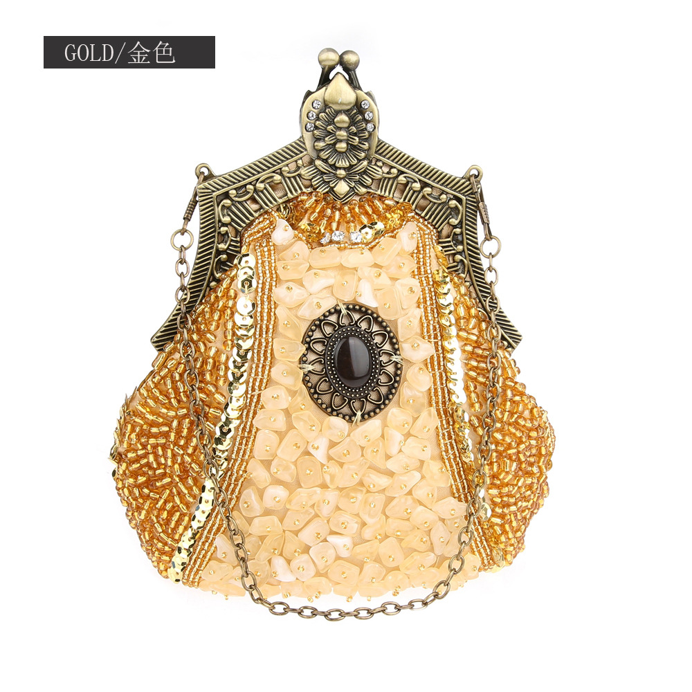 Retro Fashion Pearl Sequin Bea - огляд і ціна Evening Bag Beaded