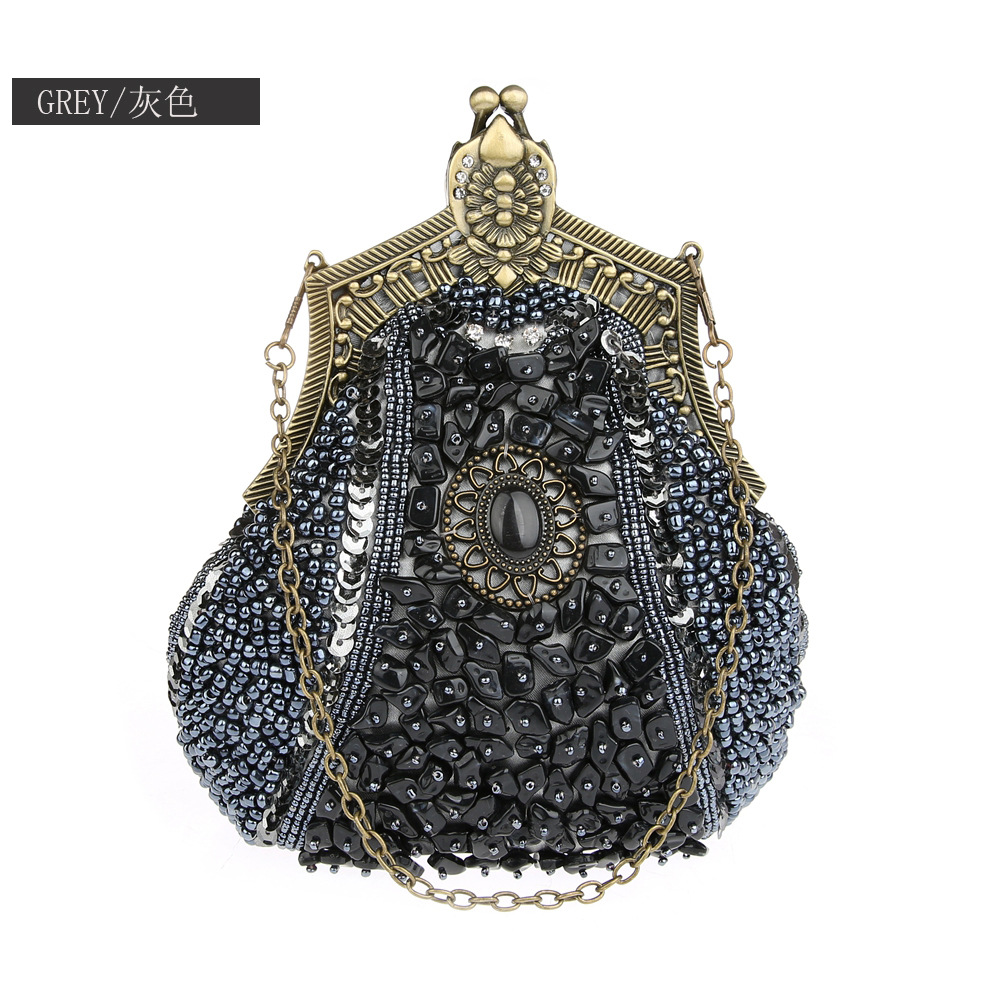 Retro Fashion Pearl Sequin Bea - огляд і ціна Evening Bag Beaded