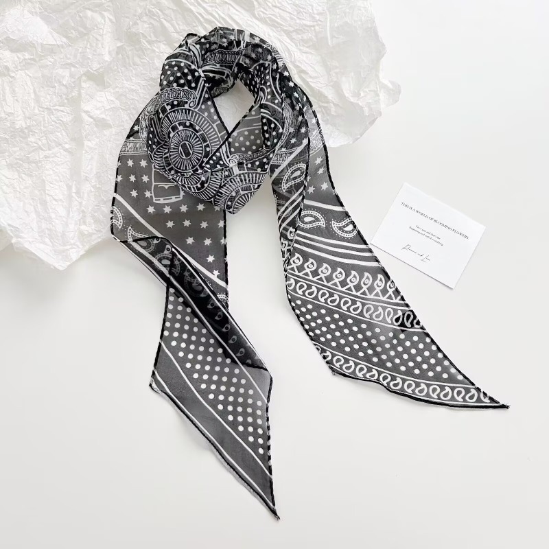 Vintage Printed Chiffon Scarf  - огляд і ціна Women Bags For Office
