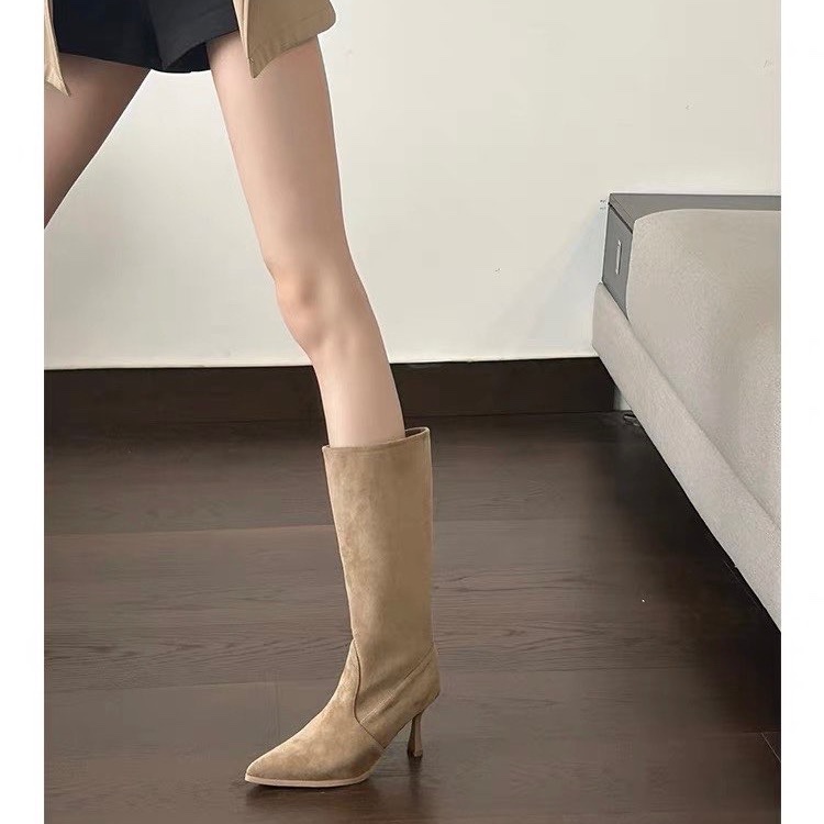 Cow Suede Mid-calf Modern Boot - огляд і ціна Women Bags In Sale