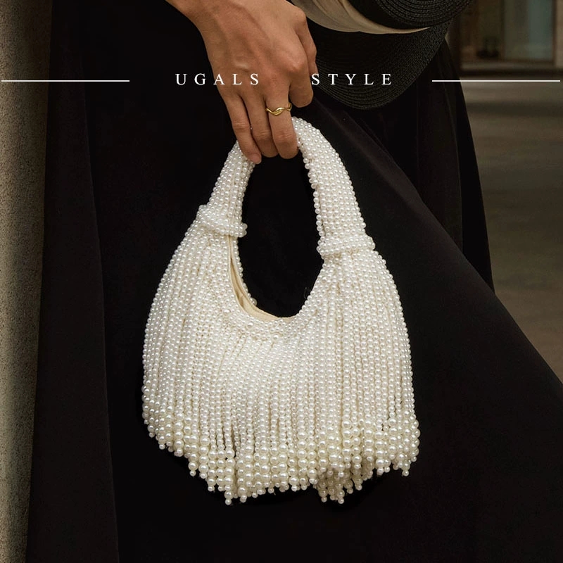 Design Handle Pearl Evening Cl - огляд і ціна Evening Bag Beaded