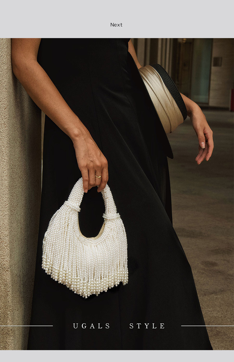 Design Handle Pearl Evening Cl - огляд і ціна Evening Bag Beaded