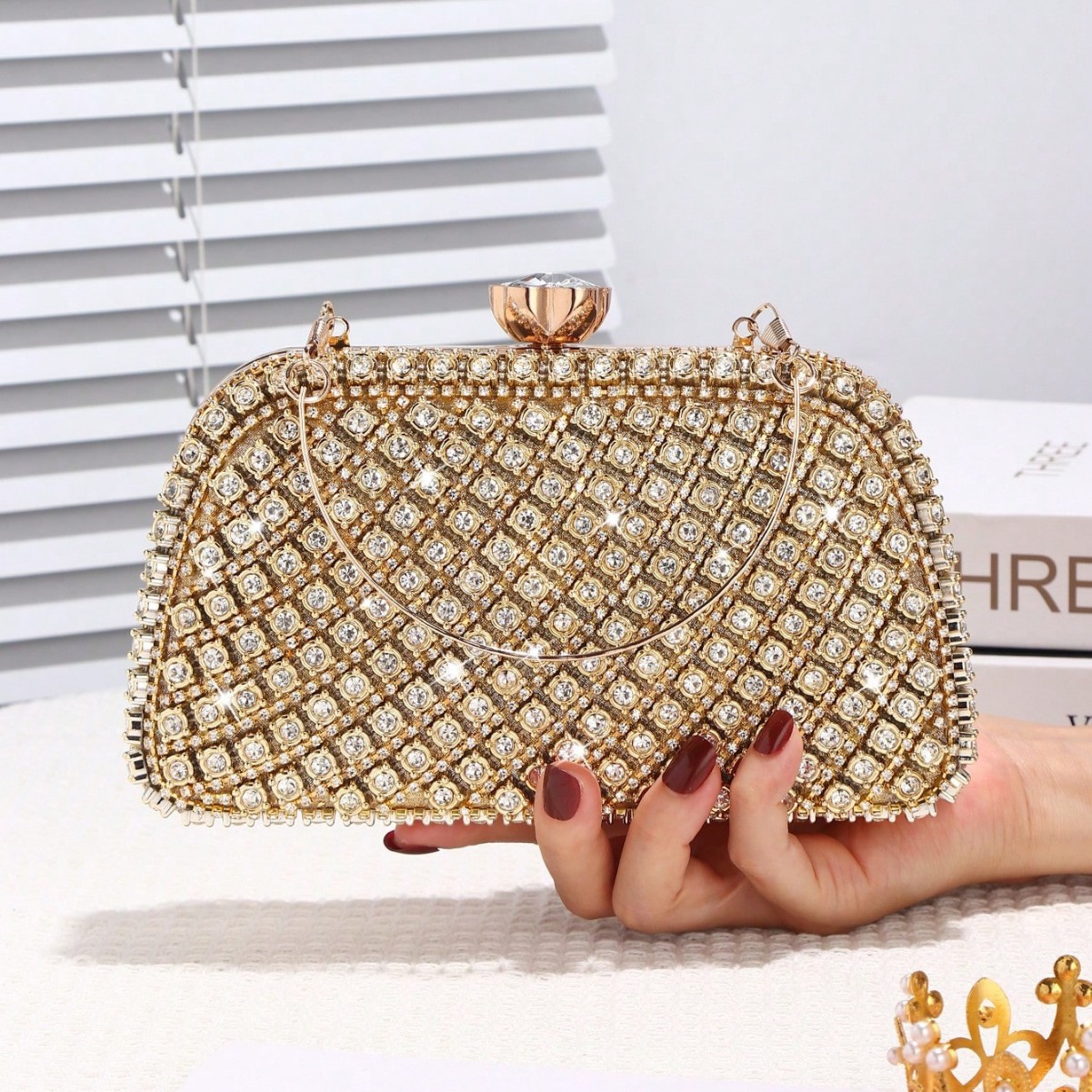 Luxury Diamonds Glitter Evenin - огляд і ціна Evening Bag Beaded