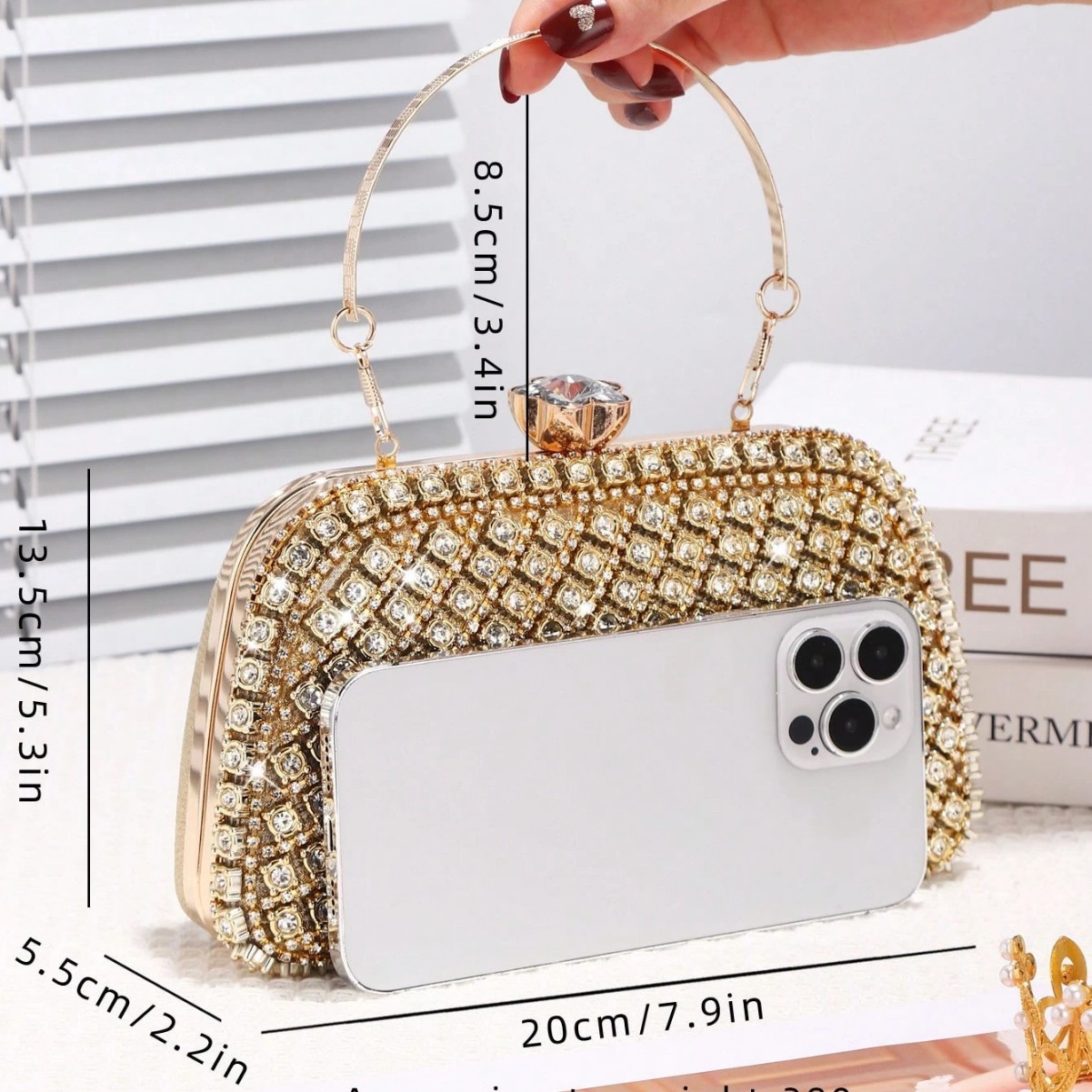 Luxury Diamonds Glitter Evenin - огляд і ціна Evening Bag Beaded
